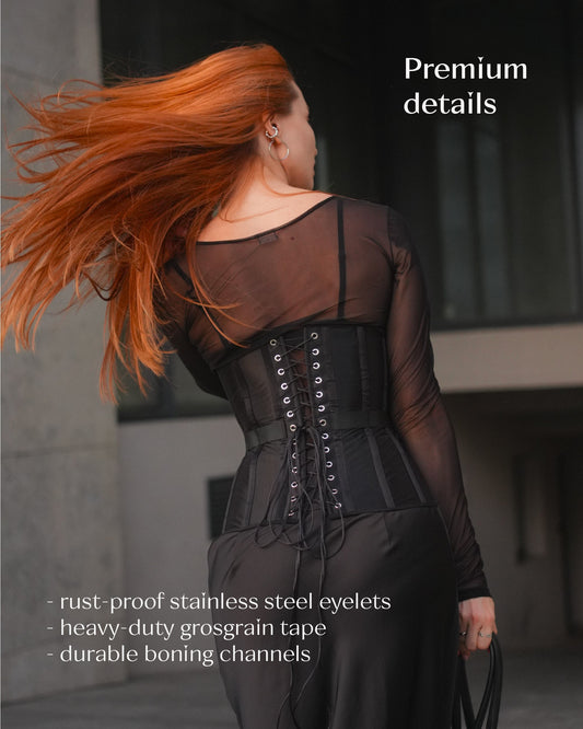 Корсет DRAMATIQUE, підгрудний, чорний